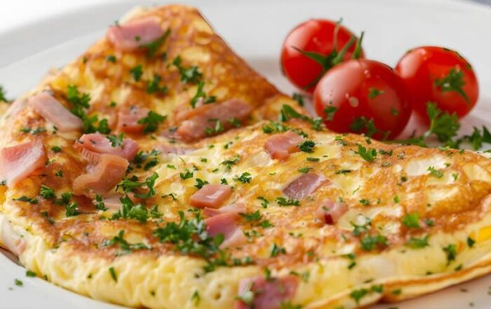 omelette prosciutto e formaggio