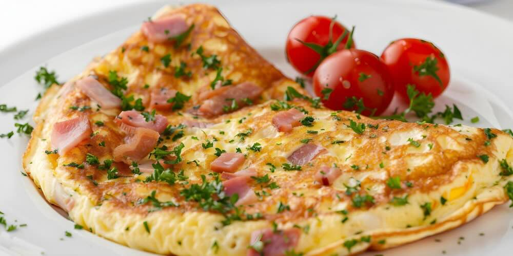 omelette prosciutto e formaggio